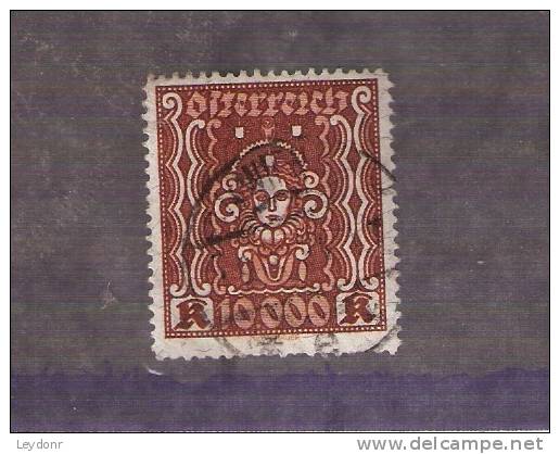 Austria - Osterreich - Symbols Of Art And Science - Scott # 298 - 10,000 Kronen - Gebraucht