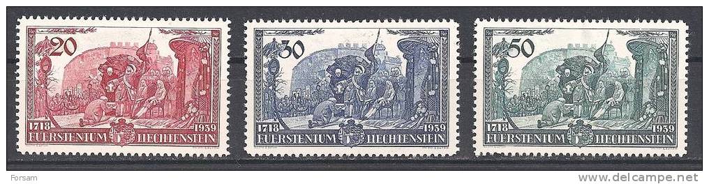 LIECHTENSTEIN..1939..Michel # 180-182...MH. - Unused Stamps