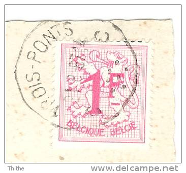 TROIS PONTS 1967 Sur CP Cascade De Coo - Postmarks - Points