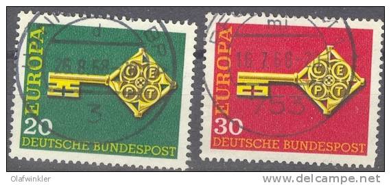 FRG/RDA/BRD 1968 Europa  Mi 559-60 / Sc 983-4 / YT 423-4 Gestempelt / Oblitéré / Used - 1968