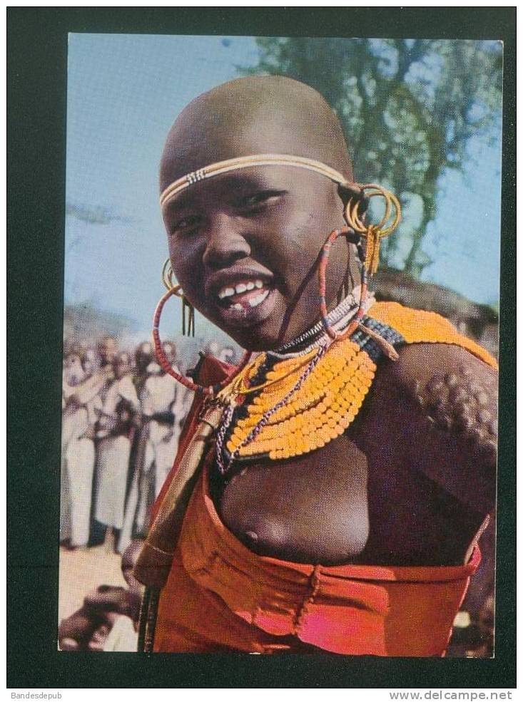 CPSM - Kenya - Marakwet Girl ( Jeune Fille Indigène Sein Nu SAPRA STUDIO ) - Kenia