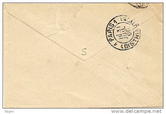 LETTRE SAGE, AMBAZAC, Haute Vienne, BOITE B2 ! - 1877-1920: Periodo Semi Moderno