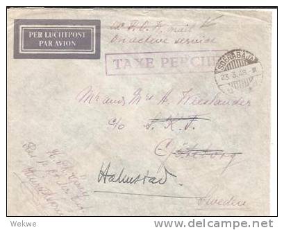 NlI003/ - NIEDERL.INDIEN -  - .-Post, Taxe Perque, Soerabaja 23.3.46 - Niederländisch-Indien