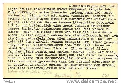 NlI012a/- NIEDERL:Indien -  -  Internierter Deutscher. Alasvallei-Camp 1941 - Netherlands Indies
