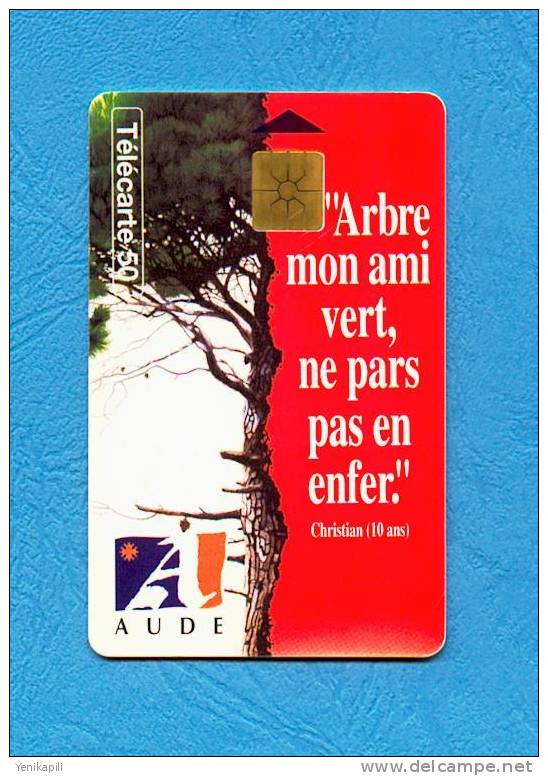 ( 2260 ) - L'AUDE - Incendie De Foret - (  F 384A  ) - 2eme Logo Moreno Décalé - *** EC / BE *** - - Variétés