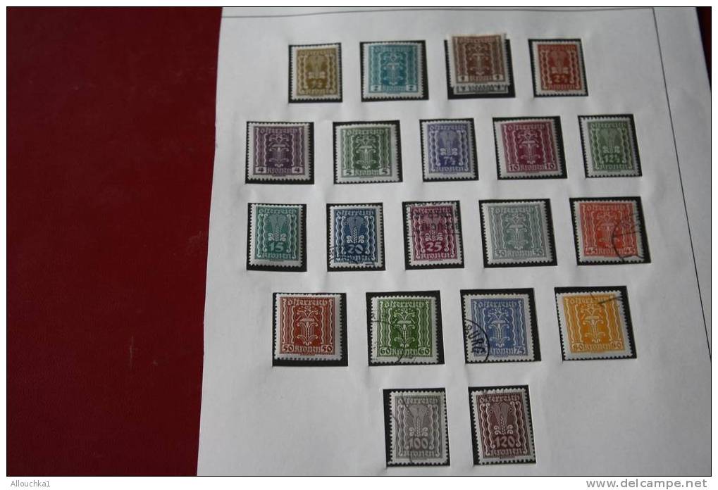 AUTRICHE -OSTERREICH- 1922- 20 TIMBRES -STAMPS NEUFS * ET OBLITERES - Unused Stamps