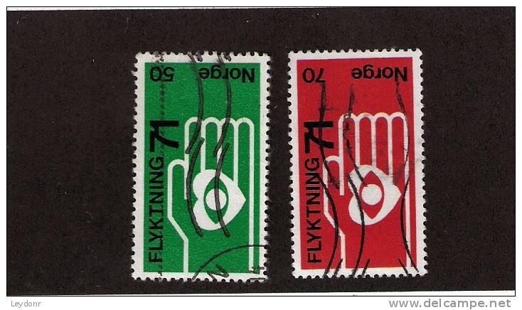 Norway - Norge - Hand, Heart And Eye   - Scott # 572-573 - Oblitérés