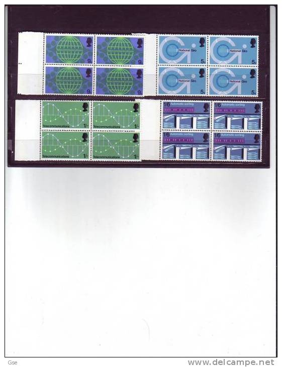 GRAN BRETAGNA 1969 - Yvert  575/78** (x4) -  Scienza E Tecnica - Unused Stamps