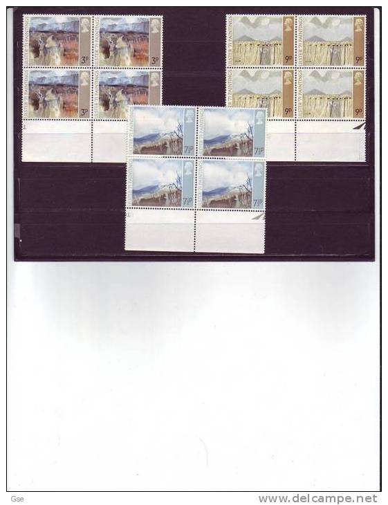 GRAN BRETAGNA 1971 - Yvert  621/3** (x4) -  Arte - Pittura - Unused Stamps