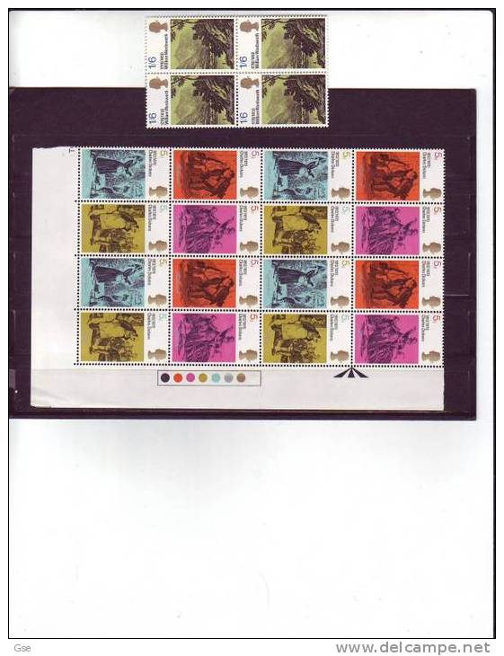 GRAN BRETAGNA 1970 - Yvert  591/5** (x4) -  Scrittori - Unused Stamps