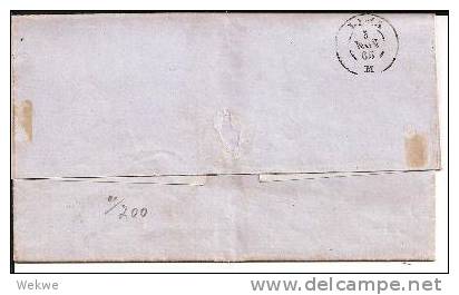 Per027a/  PERU - Inlandbrief 3.11.65 Pesco-Lima (Mi. 10 B). - Peru