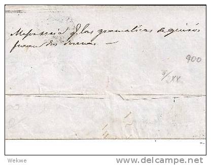 Per031a/  PERU - Paar Mit Zw. Steg,Bildformat 20 X 20. Puno 1859 (Brief, Cover, Lettre, Letter) - Peru