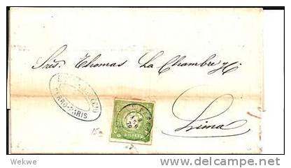 Per032a/ -  PERU Pasco-Lima 1870, Mi.15a. - Peru