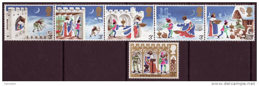 Grande-Bretagne - Y&T  702 à 707 (SG  943 à 948) ** (MNH) - Christmas - Unused Stamps
