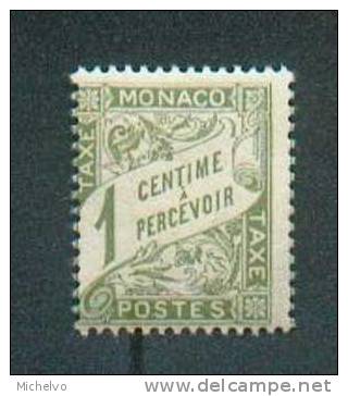 Monaco 1905/09  -  Yv N° 1 ** - Taxe