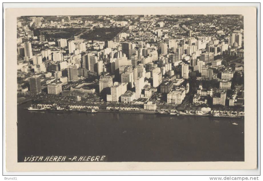 PORTO ALEGRE : Vista Aera - Scans Recto-verso . - Porto Alegre