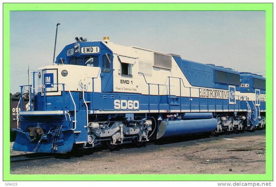 TRAIN - EMD SD60 No 1 IN 1985 - ELECTRO-MOTIVE DIVISION OF GM - - Eisenbahnen