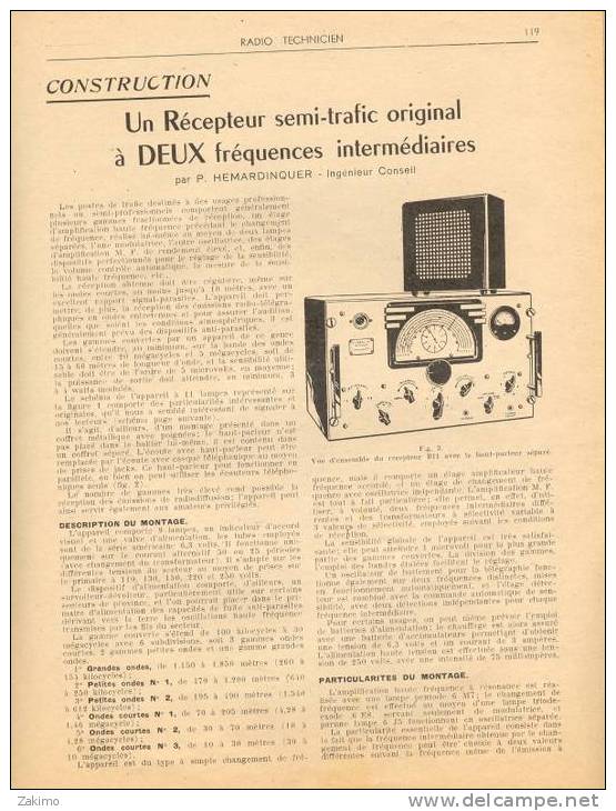 Radio TecHNICIEN DE 1948 N°16 - Littérature & Schémas