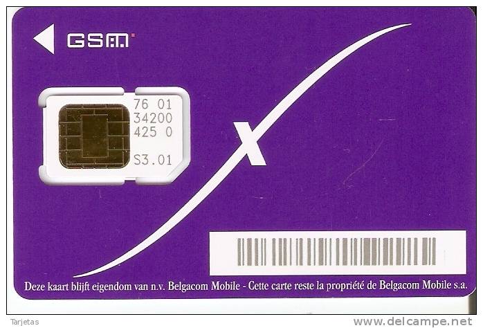 TARJETA DE BELGICA DE GSM-SIM  NUEVA-MINT - Cartes GSM, Recharges & Prépayées