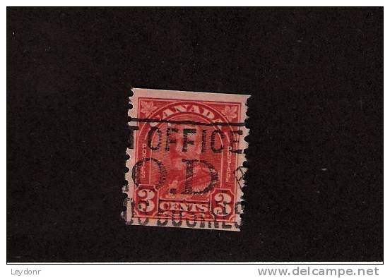 Canada - King George V - Coil Stamp - Scott # 183 - Oblitérés