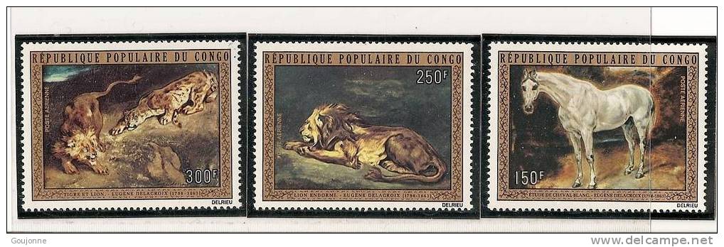 CONGO  République .Populaire       DELACROIX            PA 161-163** - Other & Unclassified