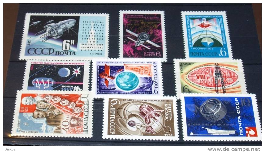 Space,  CCCP Nr:  Lot Satelitten  Postfrisch **  MNH  #1076 - Russie & URSS