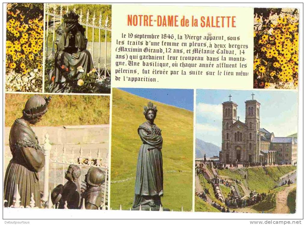 NOTRE DAME DE LA SALETTE Isère 1971 Vierge Apparition Basilique - La Salette
