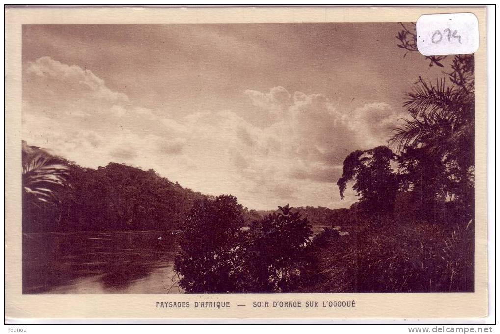 - GABON - SOIR D ORAGE SUR L OGOUE (074) - Gabun