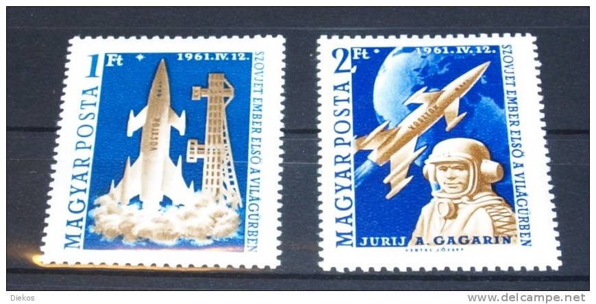 Space,  Magyar  Nr:  1753 - 54  Gagarin Postfrisch **  MNH  #1089 - Europe