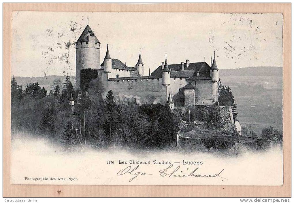 LUCENS CHATEAUX VAUDOIS VAUD Pionnière 18.03.1905 ¤ Photographie ART N° 2170 ¤ SUISSE SWITZERLAND SCHWIEZ ¤8905A - Lucens