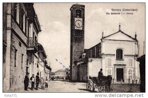 FERRERA LOMELLINA  -  FERRERA ERBOGNE  VIA DUOMO - Pavia