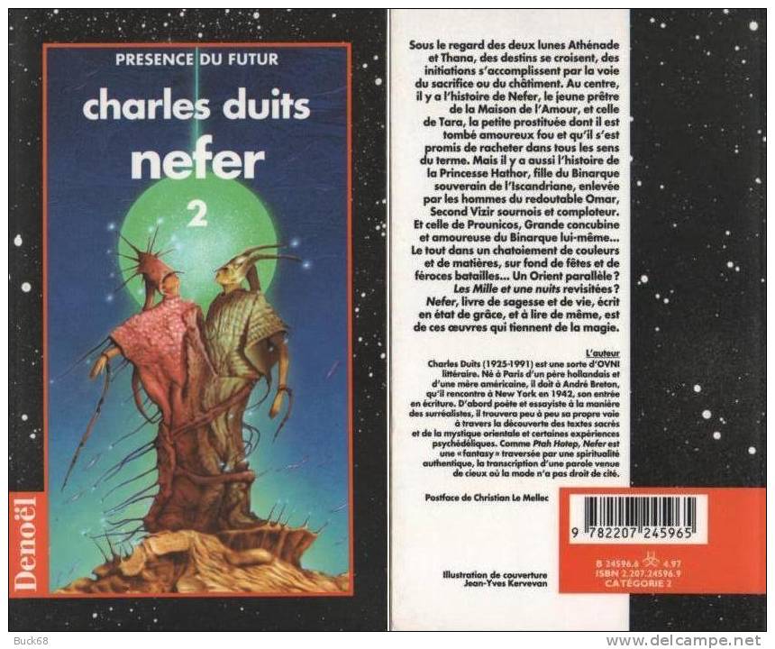 Livre Collection PDF 578 NEFER 2 Charles DUITS Dans Présence Du Futur 180 éditions DENOEL - Denoël