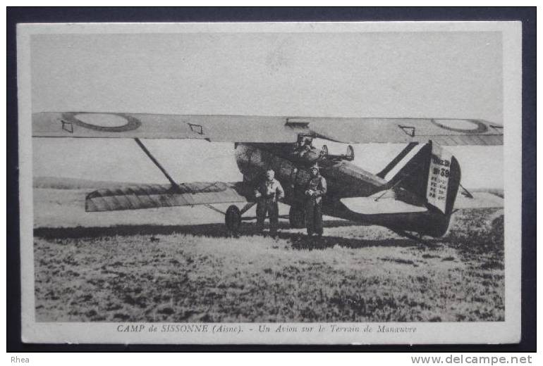 02 Camp De Sissonne Camp Avion Militaire Sépia D02D K02720K C02720C RH058439 - Sissonne