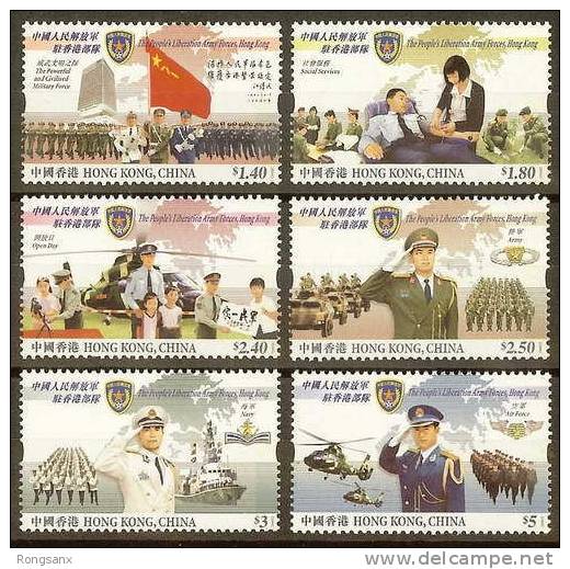 2004 HONG KONG  PLA ARMY IN HONG KONG 6V - Unused Stamps