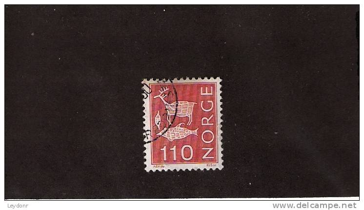 Norway - Norge - Rock Carvings - Scott # 612 - Used Stamps