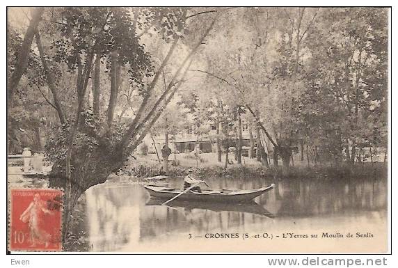 Crosnes. L'Yerres Au Moulin De Senlis. - Crosnes (Crosne)