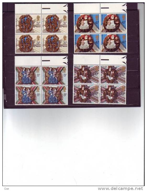 GRAN BRETAGNA 174 - Yvrt  742/5** (quartina) - Natale - Arte - Unused Stamps