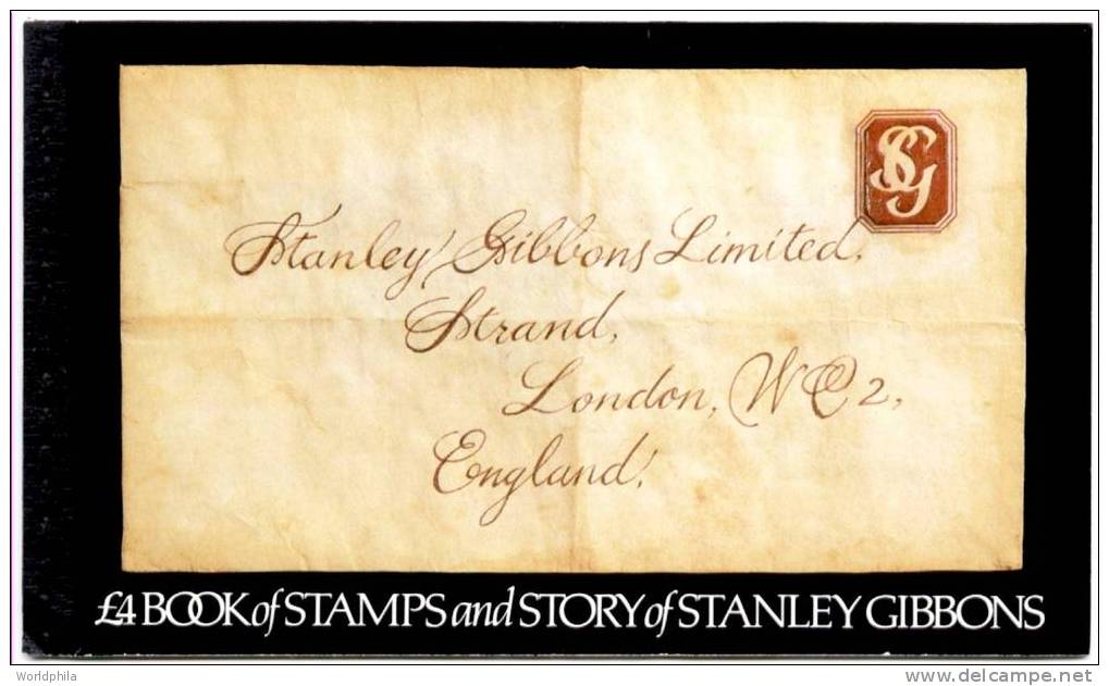 GB / UK / England £4 Story Of Stanley Gibbons SPONSORED Complete MNH ** Prestige BOOKLET 1982 - Cuadernillos