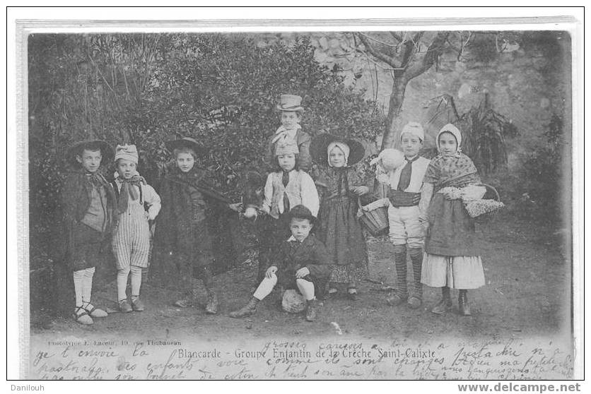 13 /// MARSEILLE / LA BLANCARDE, Groupe Enfantin De La Crèche De Saint Calixte / Ed Lacour / ANIMEE TRES BEAU PLAN / - Cinq Avenues, Chave, Blancarde, Chutes Lavies