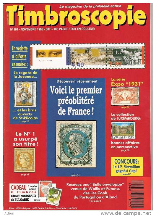 Timbroscopie N° 107 ( Novembre 1993 ) - Français (àpd. 1941)