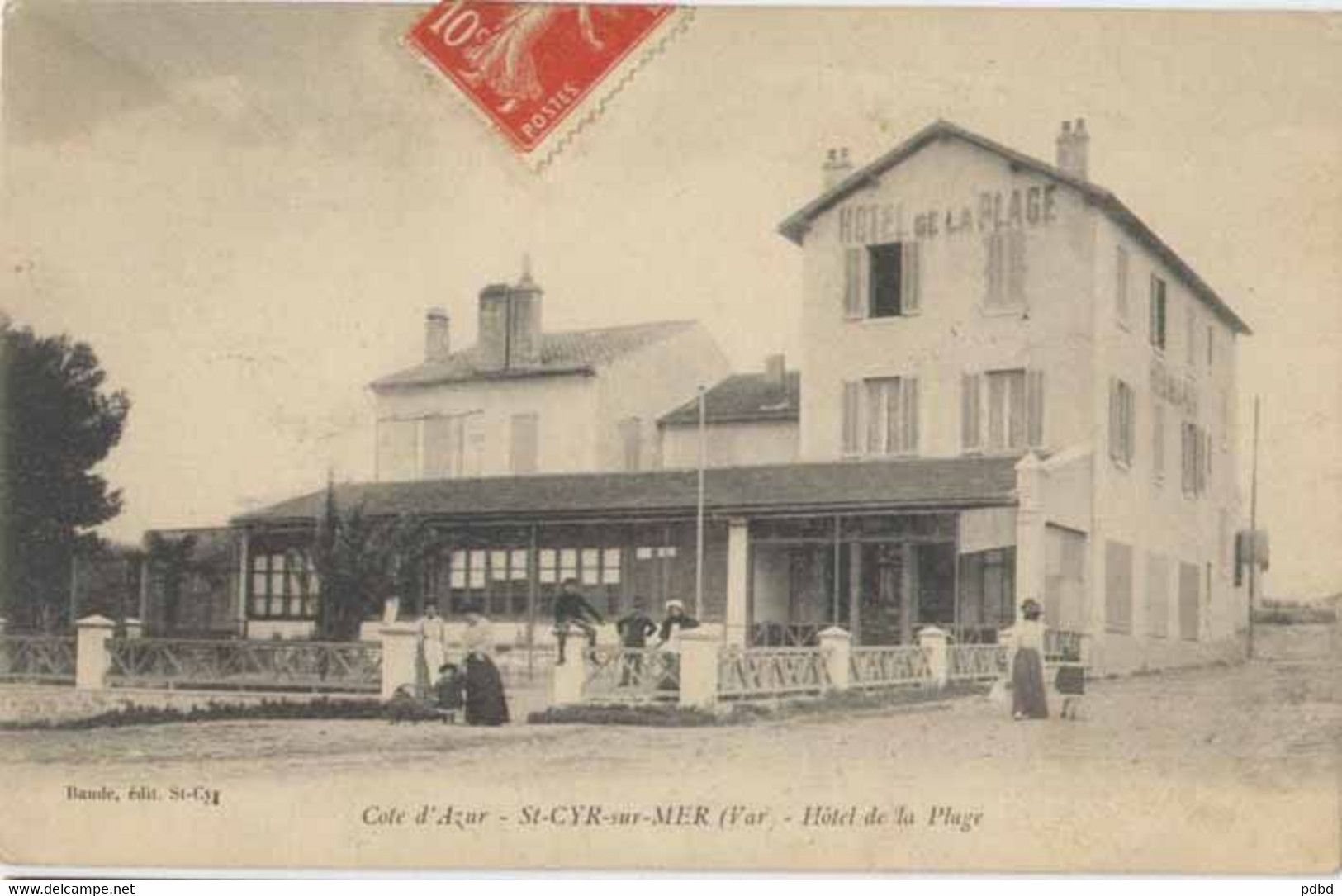 83 . SAINT-CYR-SUR-MER . Hôtel De La Plage . - Saint-Cyr-sur-Mer