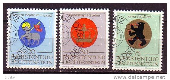 Q1582 - LIECHTENSTEIN Yv N°462/64 - Used Stamps