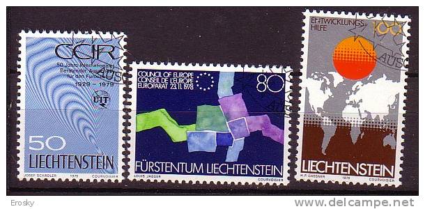 Q1694 - LIECHTENSTEIN Yv N°669/71 - Usati