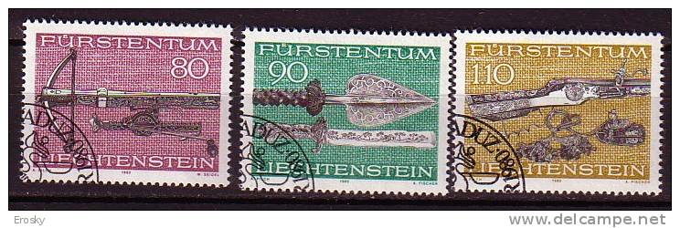 Q1705 - LIECHTENSTEIN Yv N°692/94 - Usati