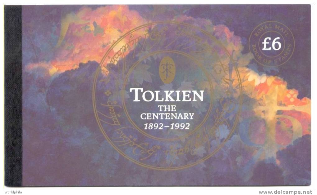 GB / UK / England £6 "Tolkien" "The Centenary"  Complete MNH ** Prestige BOOKLET 1992 - Postzegelboekjes