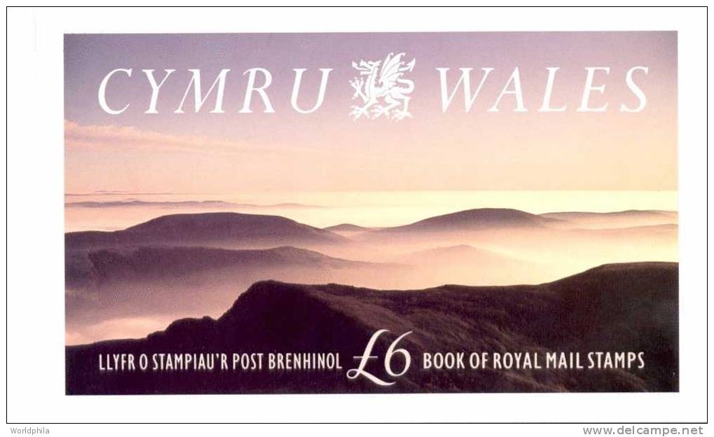 GB / UK / England Wales £6 "Cymru Wales"  Complete MNH ** Prestige BOOKLET 1992 - Carnets