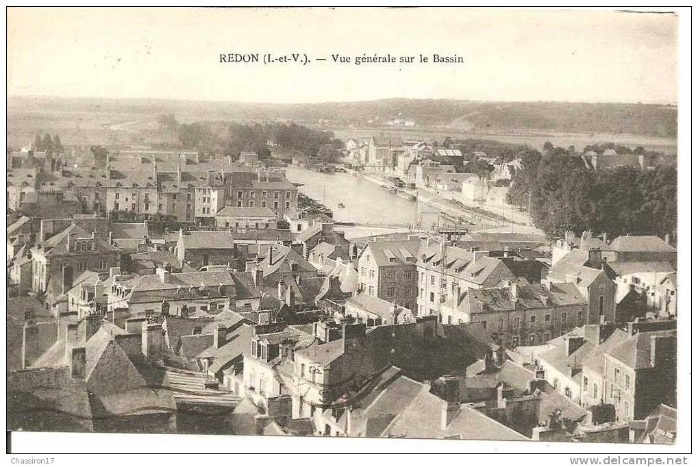 35 - REDON  -  Vue Générale Sur Le Bassin  - - Redon