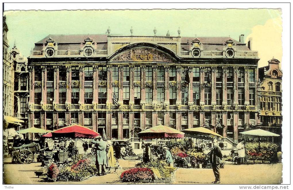 BRUXELLES Grand'Place Et Marché Aix Fleurs - Marchés