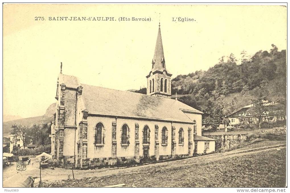 RARE CARTE POSTALE   SAINT JEAN D AULPH   L EGLISE - Saint-Jean-d'Aulps