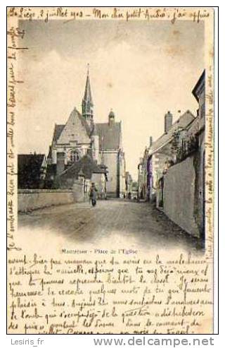 CPA - MONTRESOR - PLACE DE L'EGLISE - PRECURSEUR - Montrésor